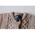 thumbnail image 4 of Irish Aran Merino Wool Cardigan Sweater for Women Button Up Cable Knitted Lumber Jacket Made in Ireland, 4 of 6