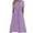 Purple, variant on Summer Dresses for Women Eyelet Casual Loose Sleeveless Sundresses Short Sleeve Pleated Dresses with Pockets
