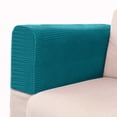 thumbnail image 2 of 2pcs Universal Elastic Sofa Armrest Cover Simple Sofa Side Towels Protective Cloth for Home Office (Blue), 2 of 8