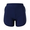 thumbnail image 3 of vigerkar Womens Swim Shorts Bathing Suits Bottoms Swimsuit Bottoms With Pockets Dark Blue, XL, 3 of 4