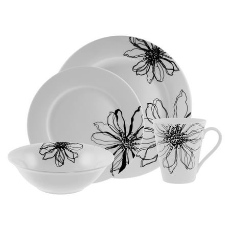 10 Strawberry Street Flortenia 16-Piece Dinnerware Set