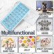 thumbnail image 3 of 36 Grid Ice Tray With Ice Box Ice Shovel Silicone Ice Box, Household Square Ice Cube Mold, 3 of 3