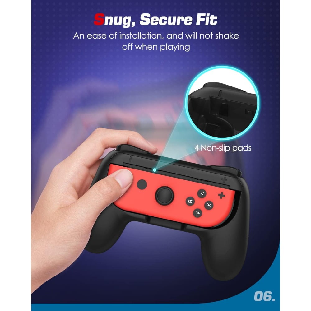 Grip for Nintendo Switch OLED Model Joycon & Switch Joy-Con