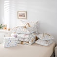thumbnail image 6 of Homewish Letter A Monogrammed 7-Piece Twin Bedding Sets,Retro Rustic Flower Bedding Comforter Set,Countryside Plant Sheet Sets For Child,Microfiber Room Decorative Reversible, 6 of 8