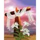 thumbnail image 1 of Cuadros Decorativos Kit de pintura de diamante 5D Lily Cross Full Square Drill Rhinestone DIY Wall Art Set Likrtyny embutido en tela, 1 of 9