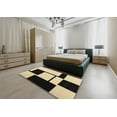 thumbnail image 4 of Ahgly Company Indoor Round Contemporary Mocha Brown Abstract Area Rugs, 6' Round, 4 of 6