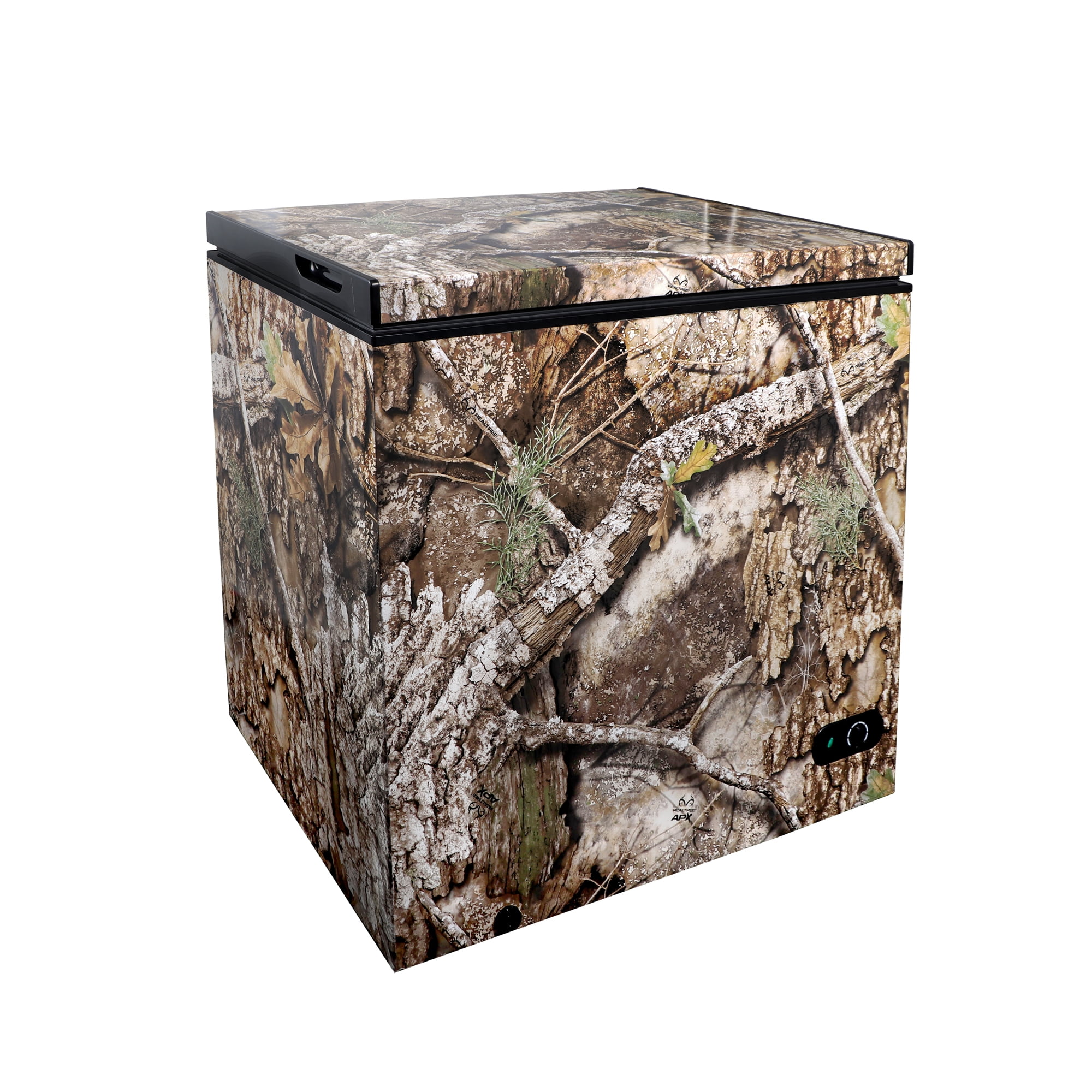 Realtree 7 Cu Ft Chest Freezer, Camouflage – Manual Defrost Freezer for Garage, Hunting, Outdoor Storage, Game Meat Storage