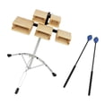 thumbnail image 4 of kusrkot Bloc de Percussion en Érable Sons Haut et Bas avec Bâtons Instrument de Percussion, 4 of 9