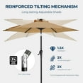 thumbnail image 4 of Patio Umbrella,7.5ft Outdoor Table Umbrella with Push Button Tilt and Crank,Market Umbrella 6 Sturdy Ribs,Yard Umbrella, 4 of 9