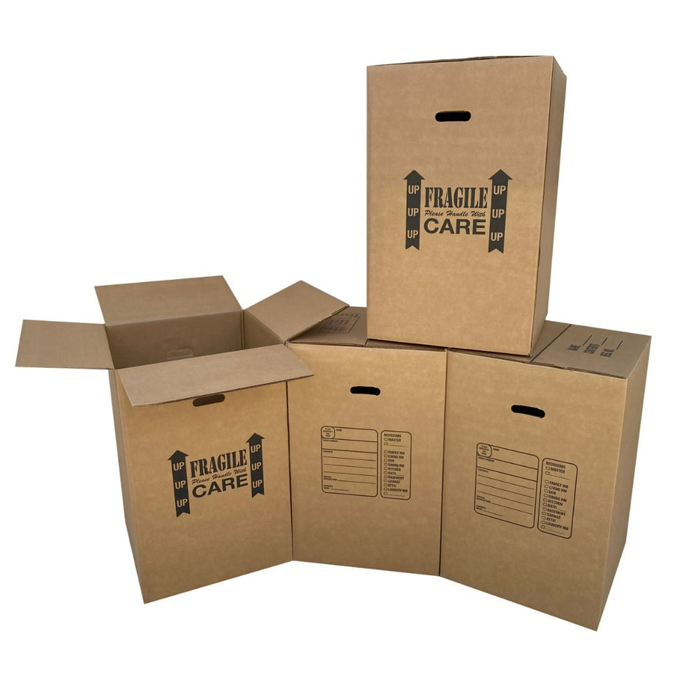 uBoxes Kitchen Moving Boxes (4 Pack) Double Wall 18x18x28" Heavy Duty
