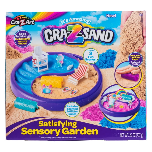 Cra Z Art Cra Z Sand Satisfying Sensory Sand Garden Holiday Gift Child Ages 6 And Up Walmart Com