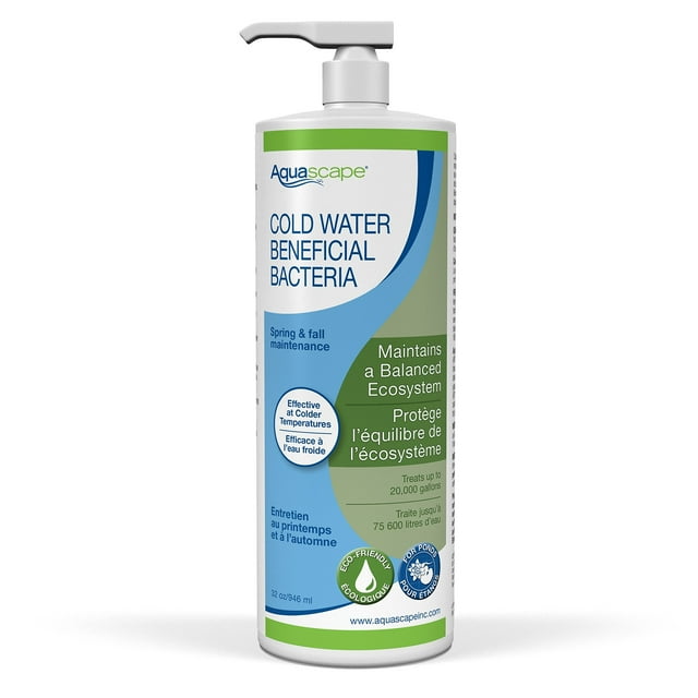 Aquascape Cold Water Beneficial Bacteria for Pond and Water Features, 32-Ounce, 98894