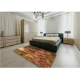 thumbnail image 5 of Ahgly Company Machine Washable Indoor Rectangle Transitional Orange Area Rugs, 2' x 4', 5 of 7