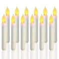 thumbnail image 1 of 12 velas cónicas LED sin llama, velas flotantes de Harry Potter con pilas compatibles con fiestas, aulas, bodas, decoración navideña, 1 of 5