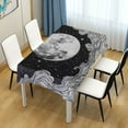 thumbnail image 3 of Yayeee Tablecloths for Rectangular Tables 54 x 54 inch Party Table Cover, Black Moon, 3 of 6