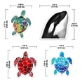 thumbnail image 2 of WIRESTER 4pcs Car Air Freshener Fragrance Vent Clip Interior Decoration for Cars with Lemon Scented Pad - Galaxy Sea Turtle & Blue Sea Turtle & Red Turtle & Orca Killer Whale, 2 of 6