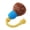 Brown, variant on Light Bulb Shape Pet Chew Toy Squeaky Plush Doll Cotton Rope Teething Toy for Boredom Dog Teething Relief Entertainment