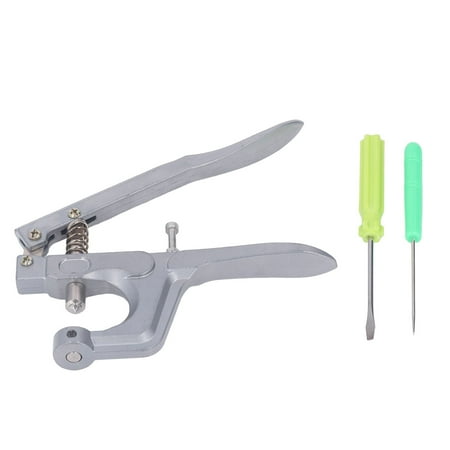 

Badminton Racket Grommet Pliers Aluminum Hand Press Snap Pliers with Awl Screwdriver Repair Kit for Repairing