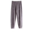 thumbnail image 1 of EVNISI-Conjunto de Pijama de terciopelo para mujer, Top suelto y pantalones de cintura elástica, traje de lana cálido informal para el hogar, otoño e invierno, 2023, 1 of 4