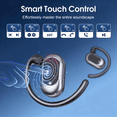 thumbnail image 4 of Open Ear Earbuds, Bluetooth 5.4 Headphones, Wireless Earbuds with Ear Hooks,70H HiFi Stereo Open Ear Headphones with Mic, IP7 Waterproof Lightweight Air Conduction Headphones for Workouts and Running, 4 of 10