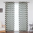 thumbnail image 2 of Best Home Fashion, Inc. Slub Chevron Sheer Rod Pocket Curtain Panels (Set of 2), 2 of 6