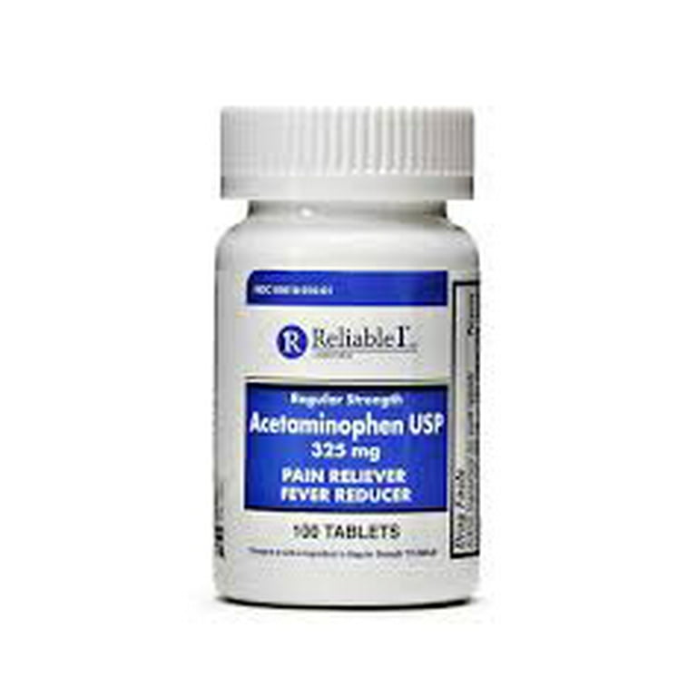 Reliable 1 Regular Strength Acetaminophen USP 325 mg 100