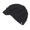 Black, variant on Women Elegant Rib Knitted Cabbie Skull Cap Winter Beanie Hat with Visor