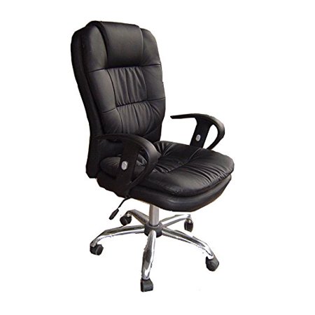Black Soft Leather Executive Chair (Best Office Chair For Tall Man)