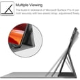 thumbnail image 4 of Étui pour Microsoft Surface Pro X (2021/2020/2019) - Couverture d'Affaires de Portefeuille de Visualisation à Angles Multiples avec Poche, 4 of 5