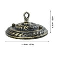 thumbnail image 2 of TAILTOSS 2Pcs Vintage Style Ceiling Light Canopy Kit in Dark Brown Iron for Ceiling Lamp 5.3x5.3x2.6in, 2 of 8