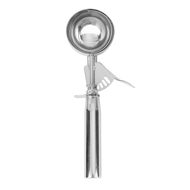 Stainless Steel Ice Cream Scoop with Trigger Cookie Scoop Meat Melon Baller  Potato Spoon (Large) 