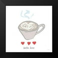 thumbnail image 2 of Schlabach, Sue 12x12 Black Modern Framed Museum Art Print Titled - Latte Love, 2 of 5