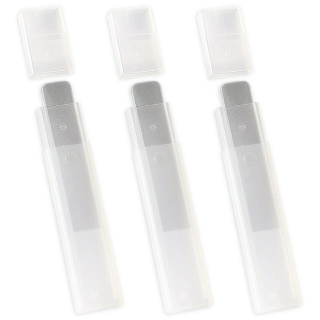 Set de 3 limas de uñas de vidrio - Set de regalo hecho a mano - Lima de uñas lavable de doble cara - Lima de uñas de cristal para uñas naturales