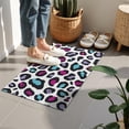 thumbnail image 4 of White and Colorful Of Leopard Print Door Rugs,Washable Non Slip Door Mats Indoor,Decorative Door Mats,Entry Mat Indoor for Entrance,Bedroom,Kitchen,Bathroom,16"x24", 4 of 6