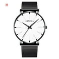 thumbnail image 2 of Jacenvly 2024 New Watches For Men Couple Men And Women Fashion Ultra Thin Watches Business Stainless Steel Mesh Quartz Watch Gifts For Him White, 2 of 5