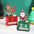 thumbnail image 3 of 24 Days Christmas Countdown Calendar Wooden Calendar Ornaments Mas Advent Calendar Snowman Elk Christmas Decoration Navidad Noel, 3 of 5