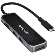 BYEASY USB C Hub Multiport USB C Adapter Hub with 4K HDMI Output SD MicroSD Card Reader 2 USB 3.0 Ports