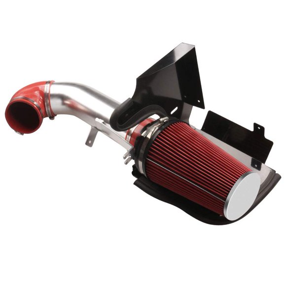 MooSun Kit de admisión de aire frío de rendimiento de 4 pulgadas con filtro para GMC Chevy Chevrolet 1999 2000 2001 2002 2003 2004 2005 2006 V8 4.8L/5.3L/6.0L (rojo)