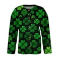 thumbnail image 5 of Saint Patrick's Day Women's Cardigans Lucky Shamrock Pattern Sweaters Y2k Button Down Long Sleeve 2026 Spring Trendy St. Patrick's Day Knit Cardigans, 5 of 5