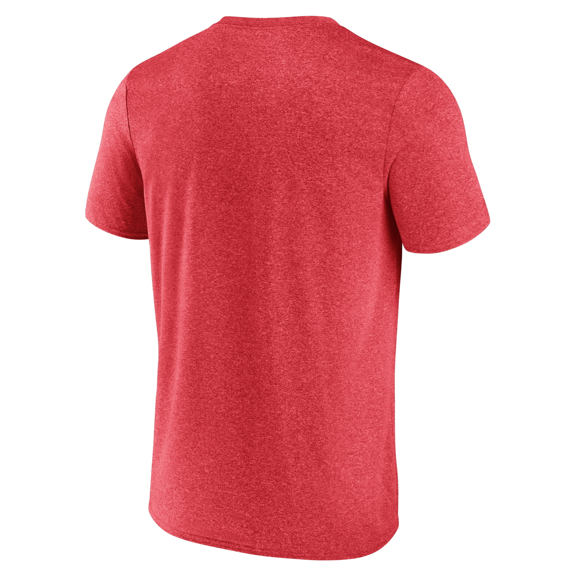NCAA Louisville Cardinals Men's Synthetic Red Heather Short Sleeve T-Shirt