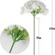 thumbnail image 4 of Xiao Hua Hortensia de seda artificial con tallo para decoración del hogar y bodas, paquete de 10 (champán), 4 of 5