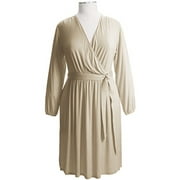 Women's Plus Belted Jersey Dress