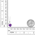 thumbnail image 2 of Gem Stone King 2.41 Ct Heart Shape Purple Amethyst 925 Sterling Silver Pendant, 2 of 4