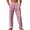 #01Pink, variant on Men's Casual Linen Pants Loose Fit Elastic Waist Drawstring Lightweight Pant Summer Beach Trousers Blue 3XL