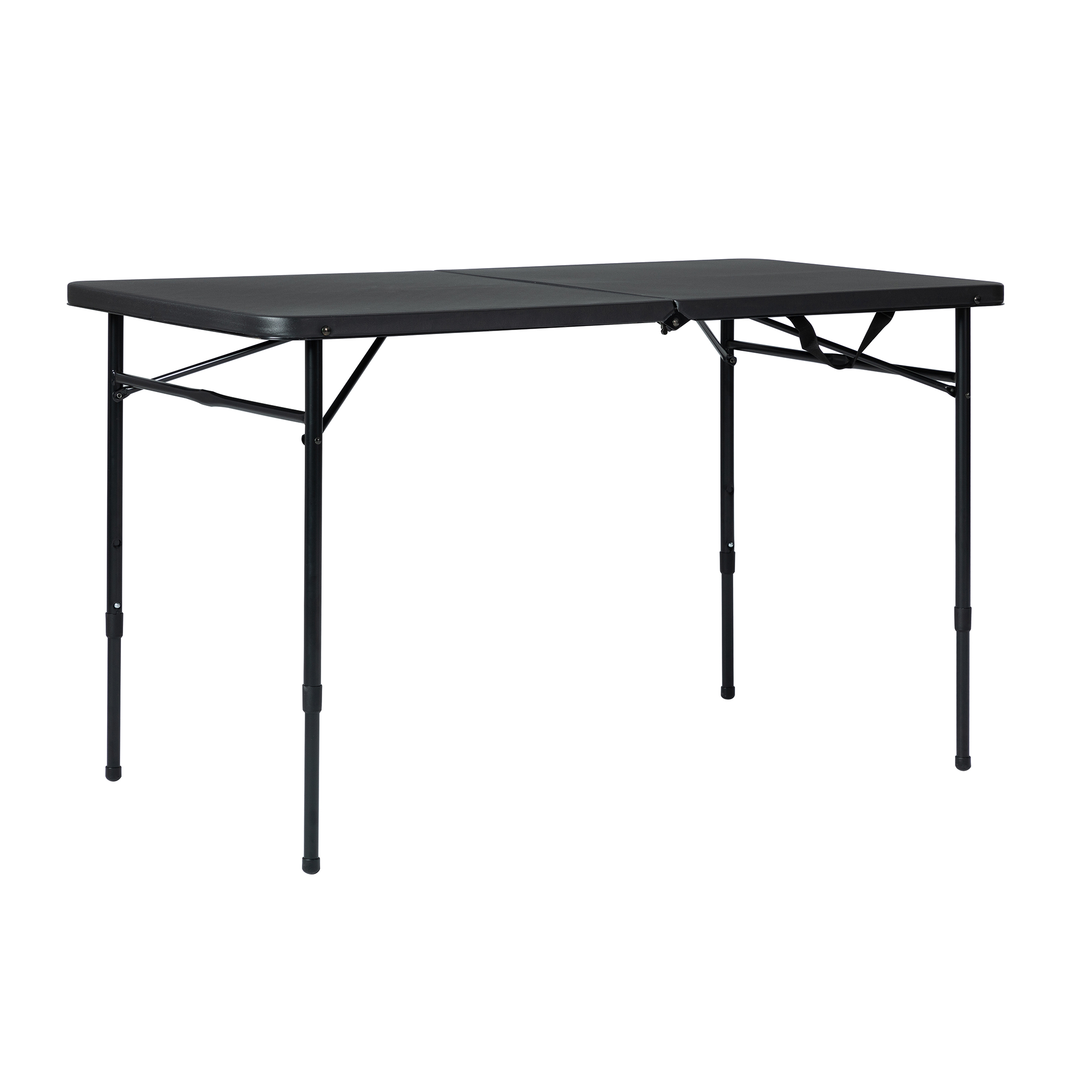 Mainstays 4 ft Adjustable Height Folding Table, Black
