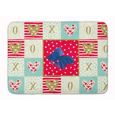 Veiltail Goldfish Love Machine Washable Memory Foam Mat
