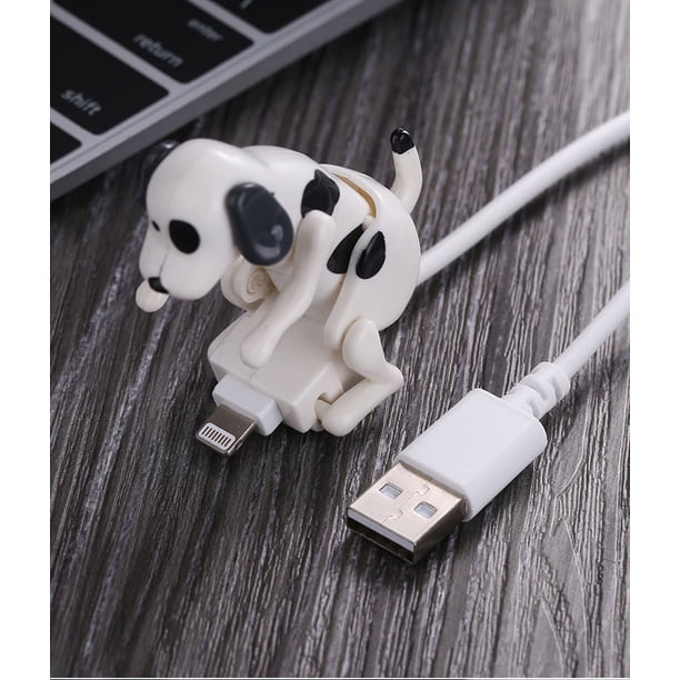 Cable de datos para cachorro de perro de peluche, cable de carga para cachorro, adecuado para teléfono móvil Apple Android, USB, número de perro callejero