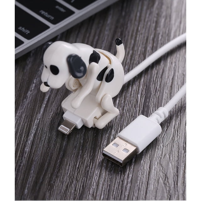 Cable de datos para cachorro de perro de peluche, cable de carga para cachorro, adecuado para teléfono móvil Apple Android, USB, número de perro callejero
