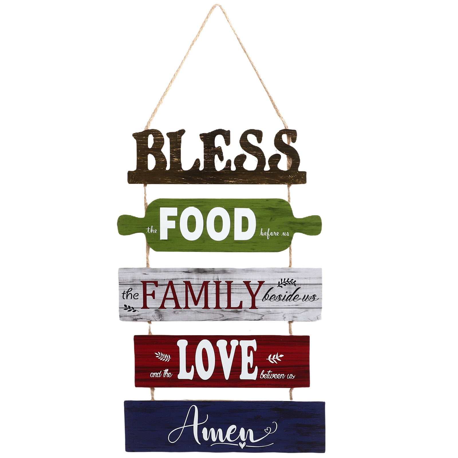 Bless the food wall decor Wall Decor Signs Farmhouse Kitchen Wooden
