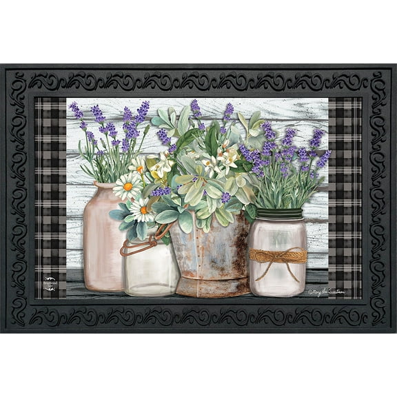 Briarwood Lane Farmhouse Flowers Spring Doormat